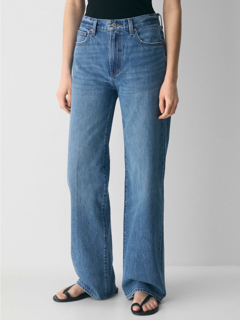 Aritzia Farrah Wide Leg Blue Women’s Jeans